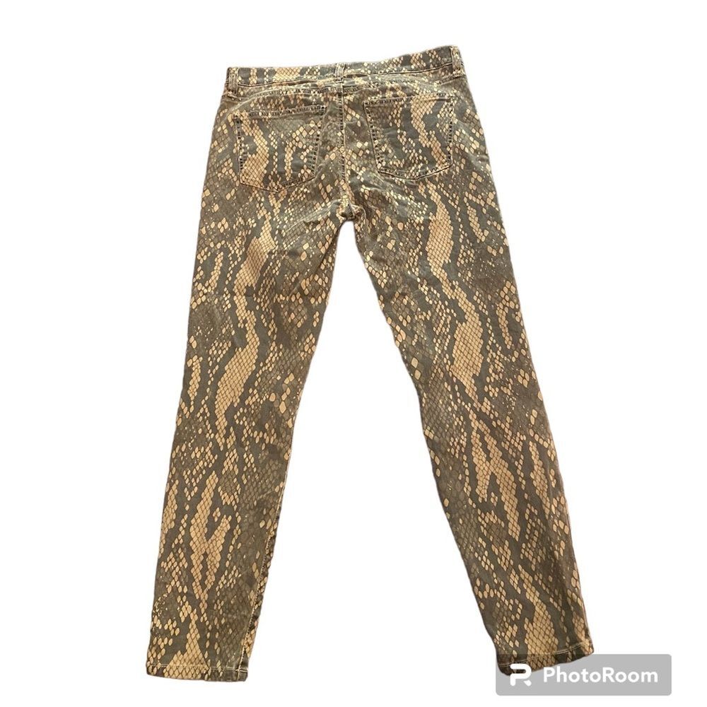 Current/Elliot yellow python skinny jeans - Picture 9 of 10